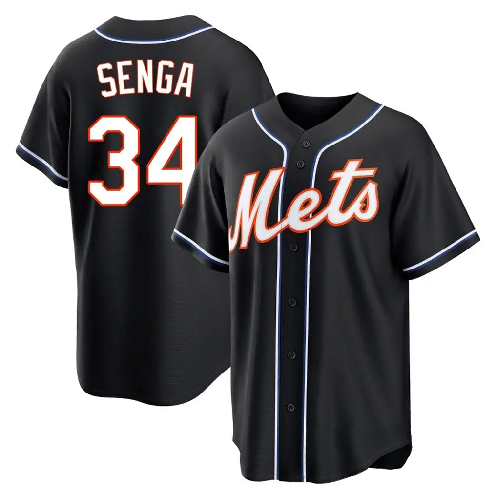 tocy NY.Mets #34 Kodai Senga Player Black Fashion Out Game Stitched Jerseys