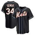 tocy NY.Mets #34 Kodai Senga Player Black Fashion Out Game Stitched Jerseys