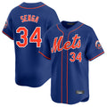 tocy NY.Mets #34 Kodai Senga Player Royal Home Limited Stitched Jerseys