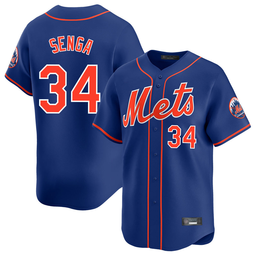 tocy NY.Mets #34 Kodai Senga Player Royal Home Limited Stitched Jerseys