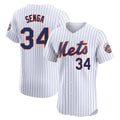 tocy NY.Mets #34 Kodai Senga Player White Home Limited Elite Stitched Jerseys