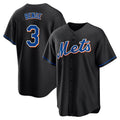 tocy NY.Mets #3 Carson Benge Player Black Replica Home Game Stitched Jerseys