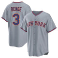 tocy NY.Mets #3 Carson Benge Player Gray Road Home Game Stitched Jerseys