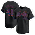 tocy NY.Mets #41 Tom Seaver Player Black Alternate Home Limited Stitched Jerseys