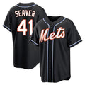 tocy NY.Mets #41 Tom Seaver Player Black Fashion Out Game Stitched Jerseys