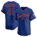 tocy NY.Mets #41 Tom Seaver Player Royal T-shirt Home Limited Elite Stitched Jerseys