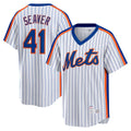 tocy NY.Mets #41 Tom Seaver Player White Cooperstown Collection T-shirt Home Stitched Jerseys