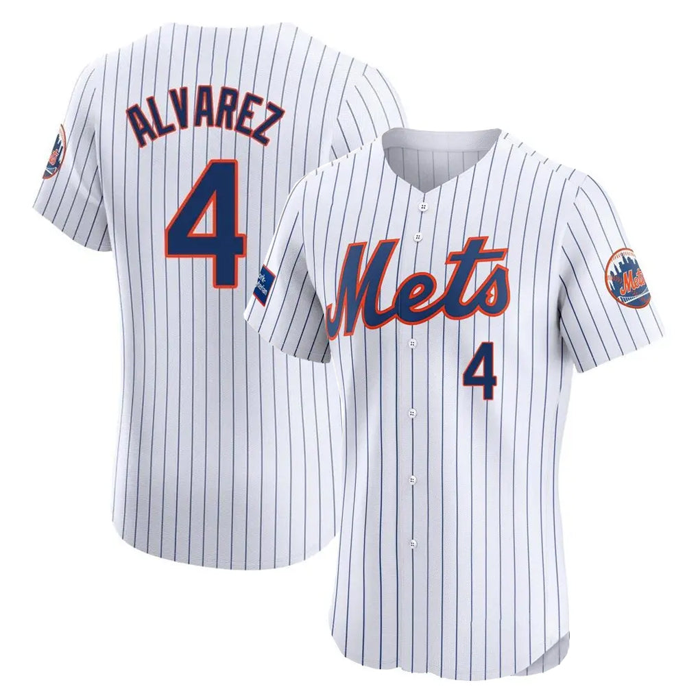 tocy NY.Mets #4 Francisco Alvarez Player White Home Limited Elite Stitched Jerseys