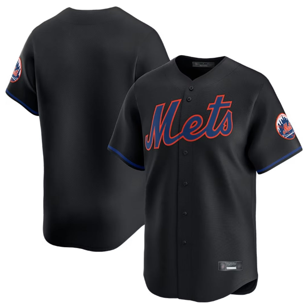 tocy NY.Mets Blank Player Black Alternate Home Limited Stitched Jerseys