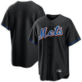 tocy NY.Mets Blank Player Black Replica Home Game Stitched Jerseys