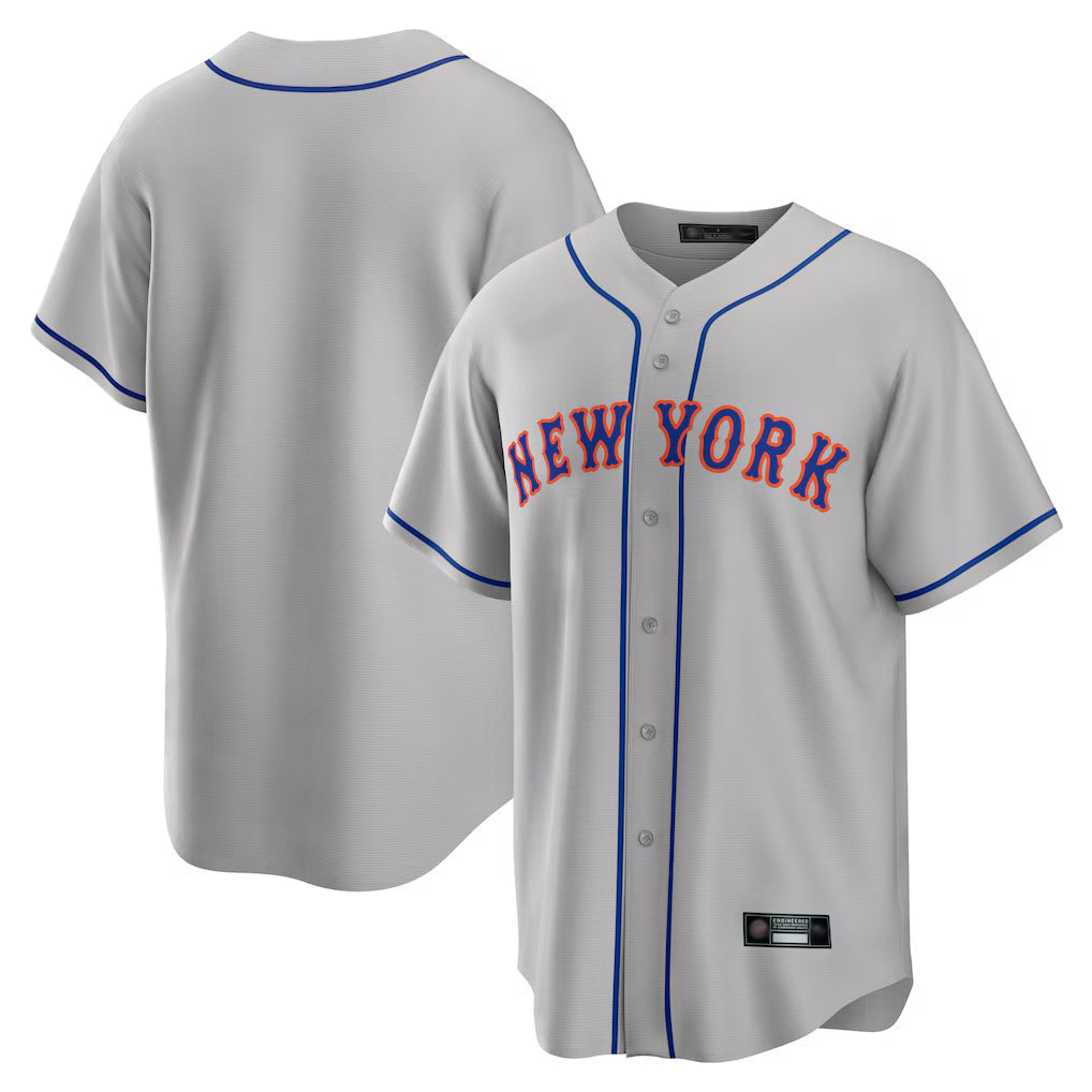 tocy NY.Mets Blank Player Gray Road Home Game Stitched Jerseys