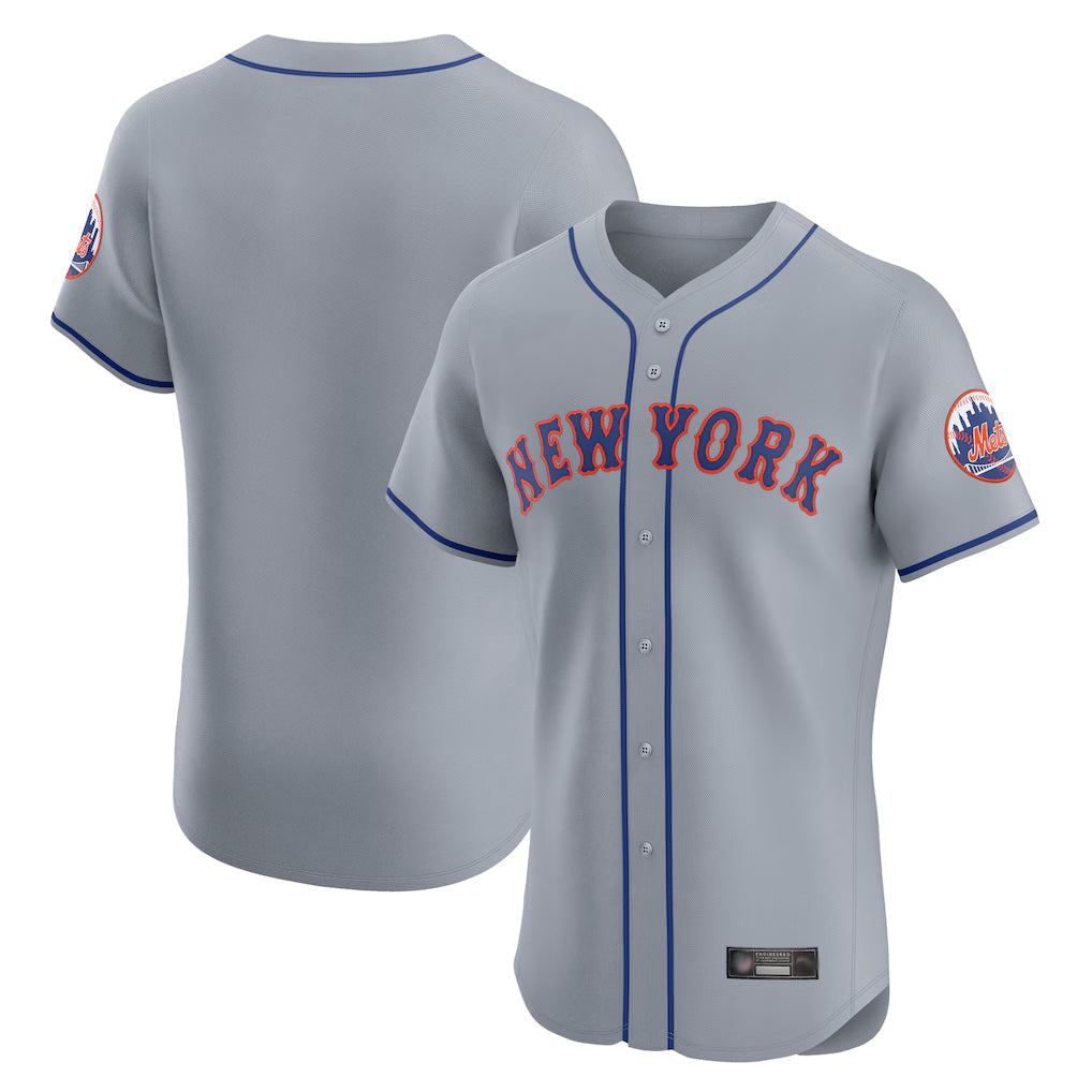 tocy NY.Mets Blank Player Gray Road Limited Elite Home Stitched Jerseys