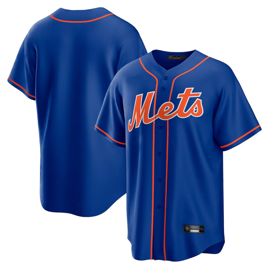 tocy NY.Mets Blank Player Royal Home Game Stitched Jerseys