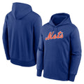 tocy NY.Mets Blank Player Royal Primary Therma Hoodie Stitched Jerseys