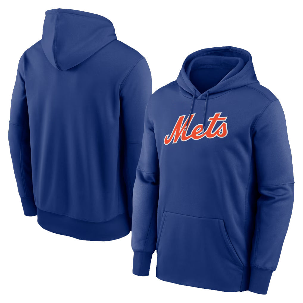 tocy NY.Mets Blank Player Royal Primary Therma Hoodie Stitched Jerseys