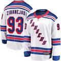 Tocy NY.Rangers #93 Mika Zibanejad White Away Premier Breakaway Player Jerseys