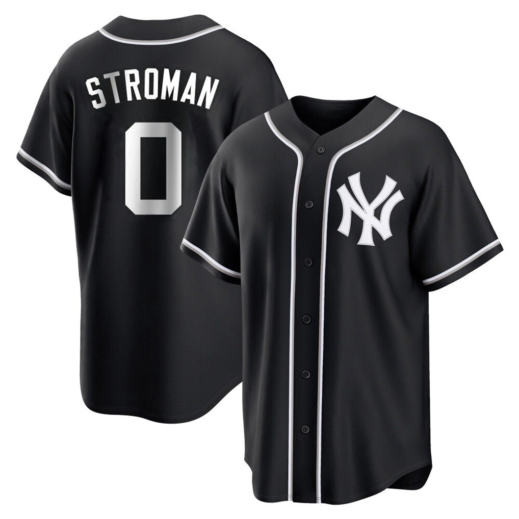 tocy NY.Yankees #0 Marcus Stroman Player Black Out Game Home Stitched Jerseys