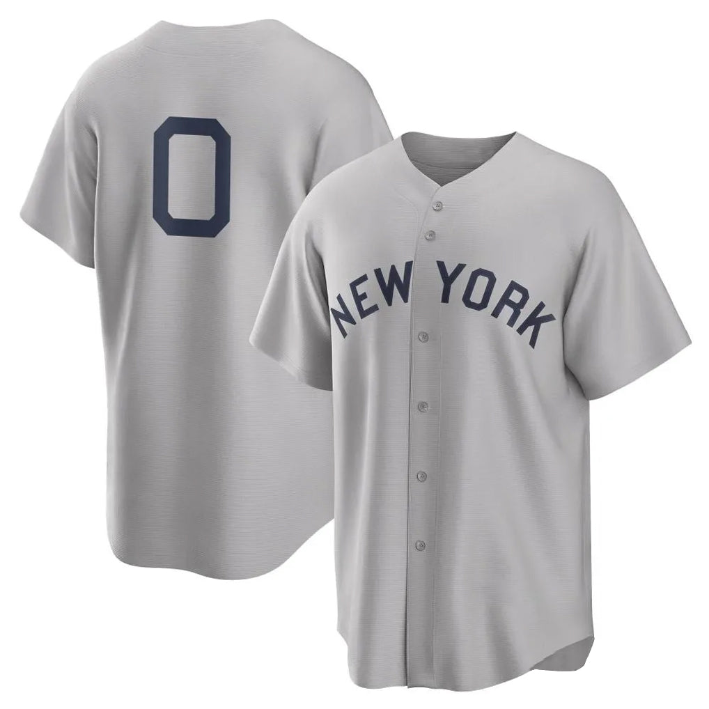 tocy NY.Yankees #0 Marcus Stroman Player Gray Field of Dreams Game Stitched Jerseys