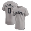 tocy NY.Yankees #0 Marcus Stroman Player Gray Limited Elite Home Stitched Jerseys