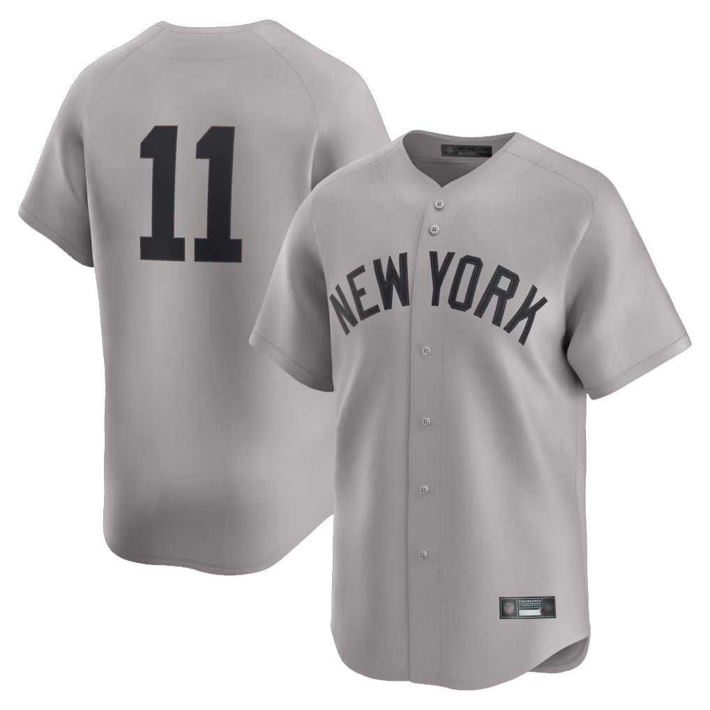 tocy NY.Yankees #11 Anthony Volpe Player Gray Limited Home Stitched Jerseys