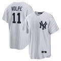 tocy NY.Yankees #11 Anthony Volpe Player White Game Home Stitched Jerseys