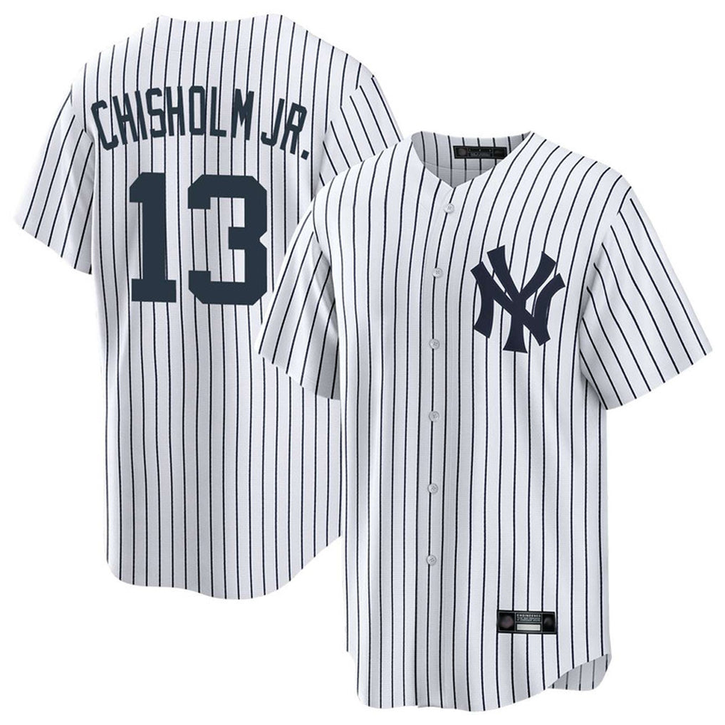 tocy NY.Yankees #13 Jazz Chisholm Jr Player White Game Home Stitched Jerseys