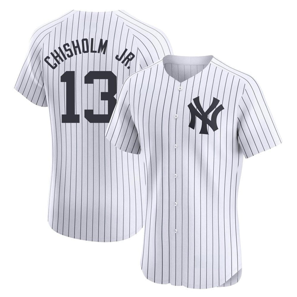 tocy NY.Yankees #13 Jazz Chisholm Jr Player White Limited Elite Home Stitched Jerseys