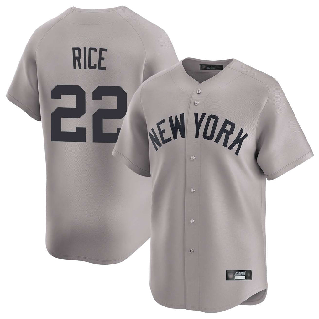 tocy NY.Yankees #22 Ben Rice Player Gray Limited Home Stitched Jerseys