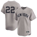 tocy NY.Yankees #22 Ben Rice Player Gray Limited Stitched Jerseys