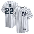tocy NY.Yankees #22 Ben Rice Player White Game Home Stitched Jerseys
