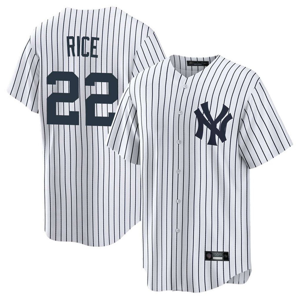 tocy NY.Yankees #22 Ben Rice Player White Game Home Stitched Jerseys