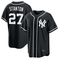 tocy NY.Yankees #27 Giancarlo Stanton Player Black Out Game Home Stitched Jerseys
