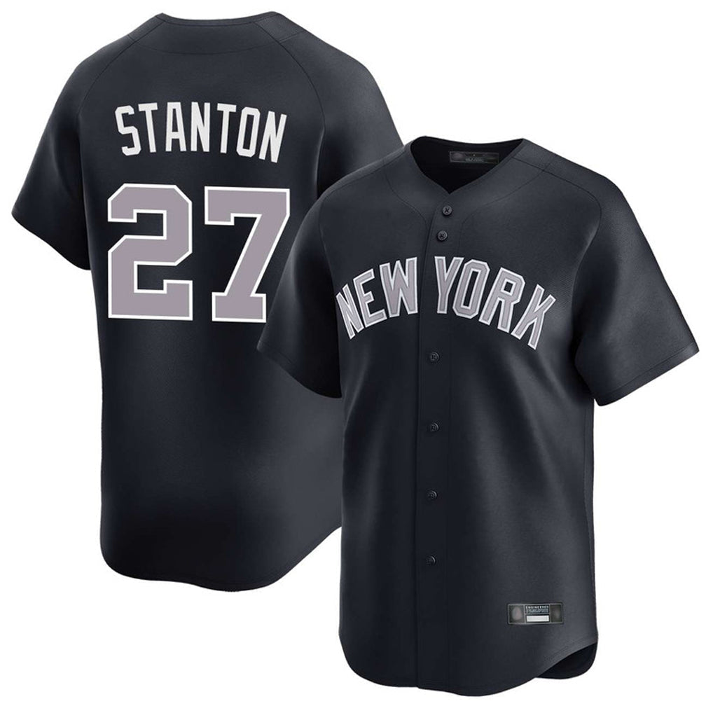 tocy NY.Yankees #27 Giancarlo Stanton Player Navy Limited Game Stitched Jerseys