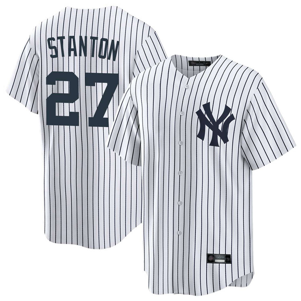 tocy NY.Yankees #27 Giancarlo Stanton Player White Game Home Stitched Jerseys