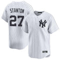 tocy NY.Yankees #27 Giancarlo Stanton Player White Limited Home Stitched Jerseys