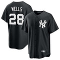 tocy NY.Yankees #28 Austin Wells Player Black Game Home Stitched Jerseys