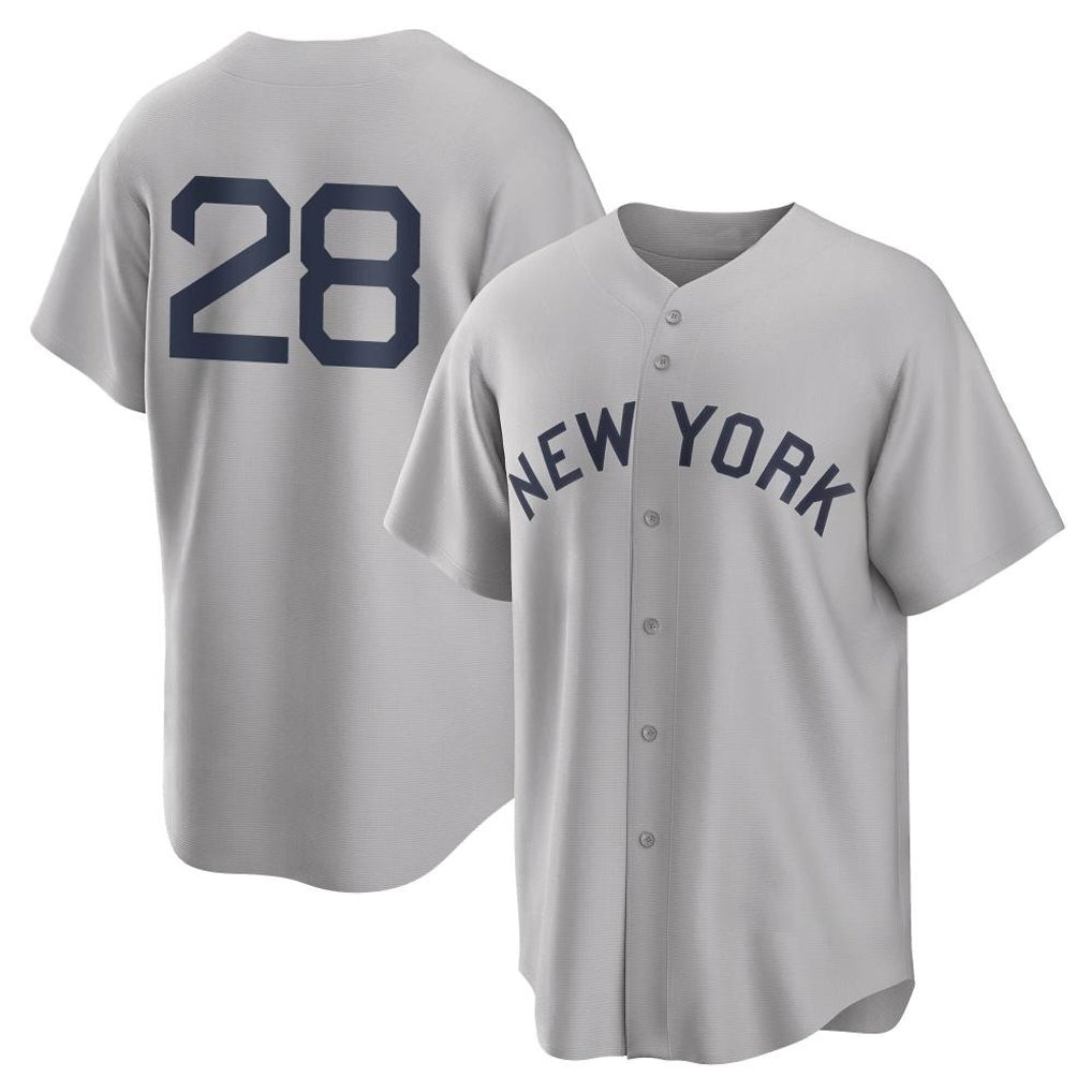 tocy NY.Yankees #28 Austin Wells Player Gray Field of Dreams Game Stitched Jerseys