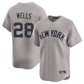 tocy NY.Yankees #28 Austin Wells Player Gray Limited Home Stitched Jerseys
