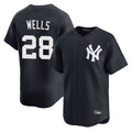 tocy NY.Yankees #28 Austin Wells Player Navy Alternate Limited Home Stitched Jerseys