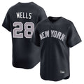 tocy NY.Yankees #28 Austin Wells Player Navy Limited Home Stitched Jerseys