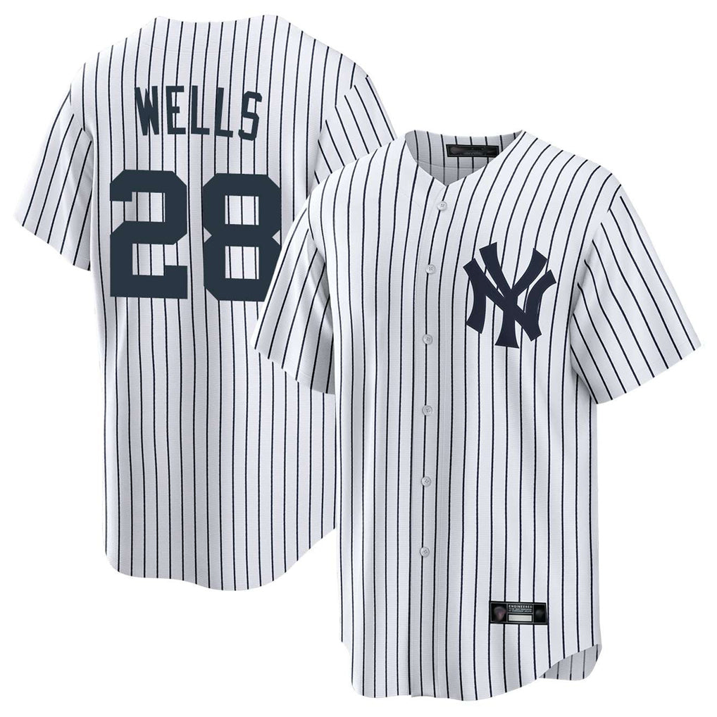 tocy NY.Yankees #28 Austin Wells Player White Game Home Stitched Jerseys