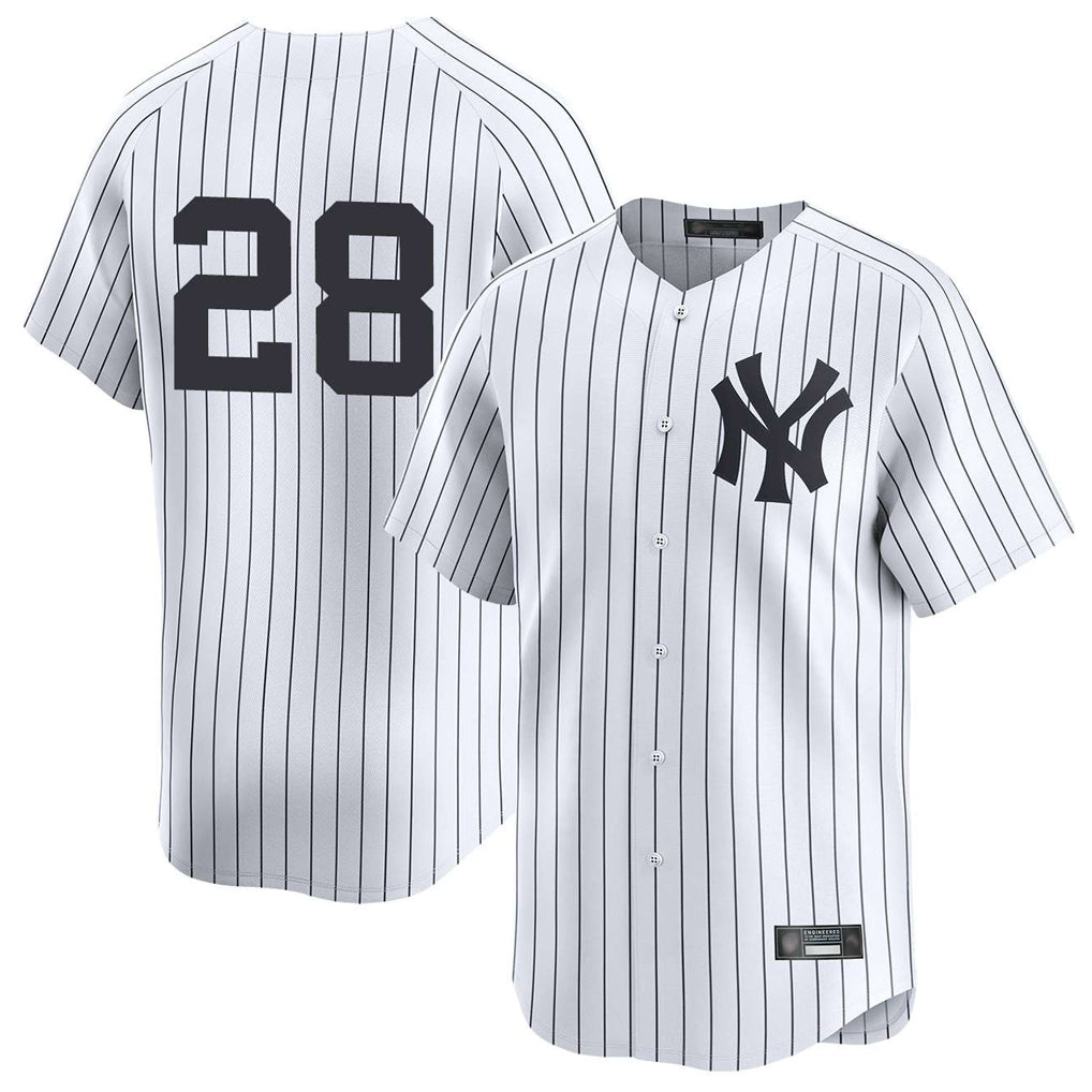 tocy NY.Yankees #28 Austin Wells Player White Limited Stitched Jerseys