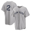 tocy NY.Yankees #2 Derek Jeter Player Gray Field of Dreams Game Stitched Jerseys