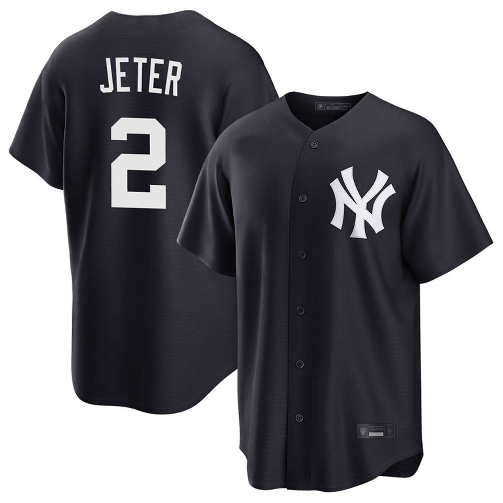 tocy NY.Yankees #2 Derek Jeter Player Navy Game Stitched Jerseys