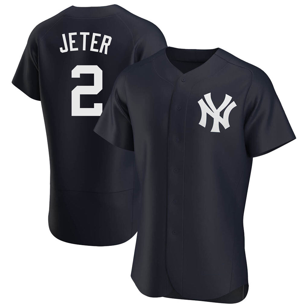 tocy NY.Yankees #2 Derek Jeter Player Navy Limited Elite Home Stitched Jerseys