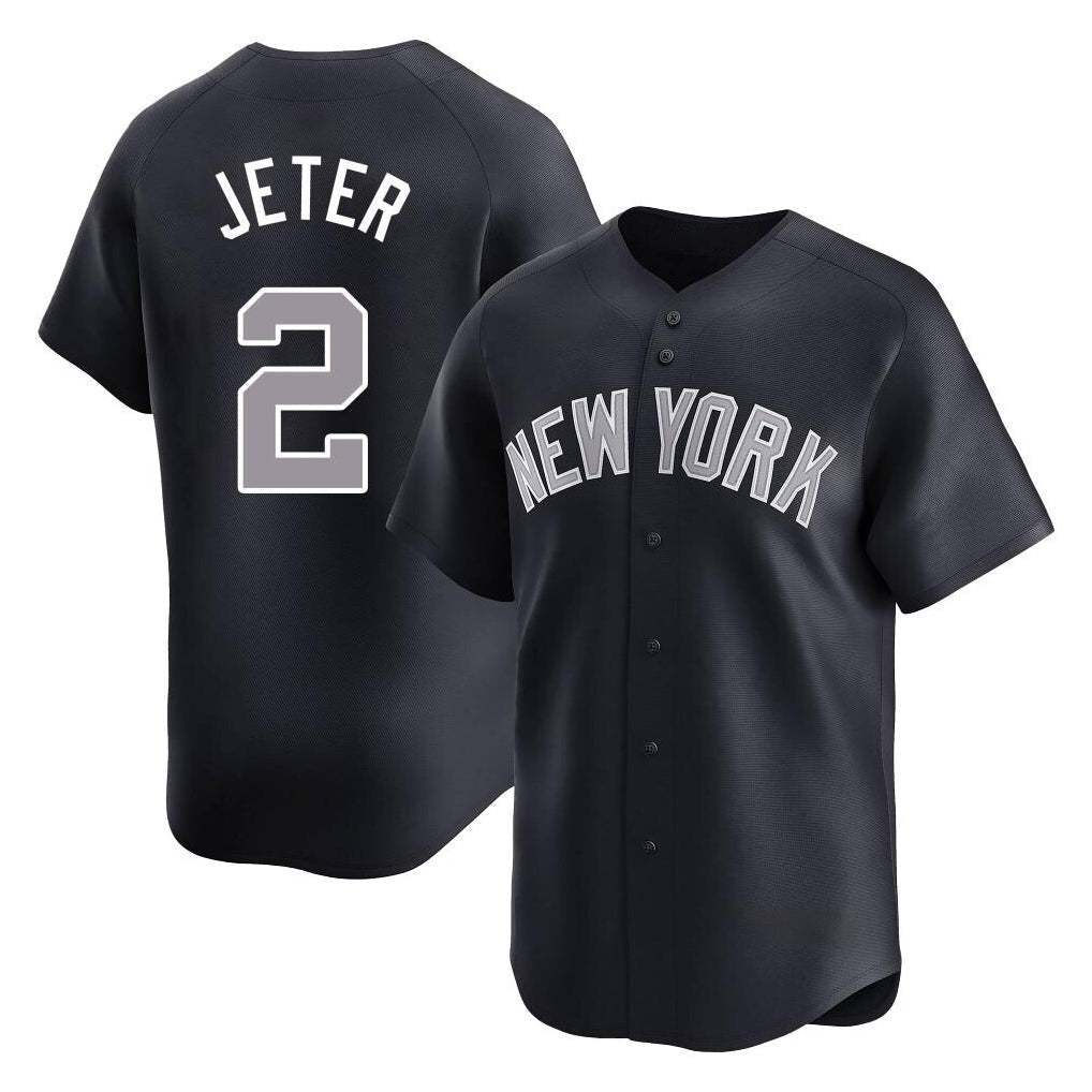 tocy NY.Yankees #2 Derek Jeter Player Navy Limited Game Stitched Jerseys