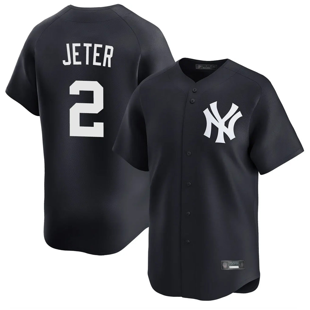 tocy NY.Yankees #2 Derek Jeter Player Navy Limited Home Stitched Jerseys