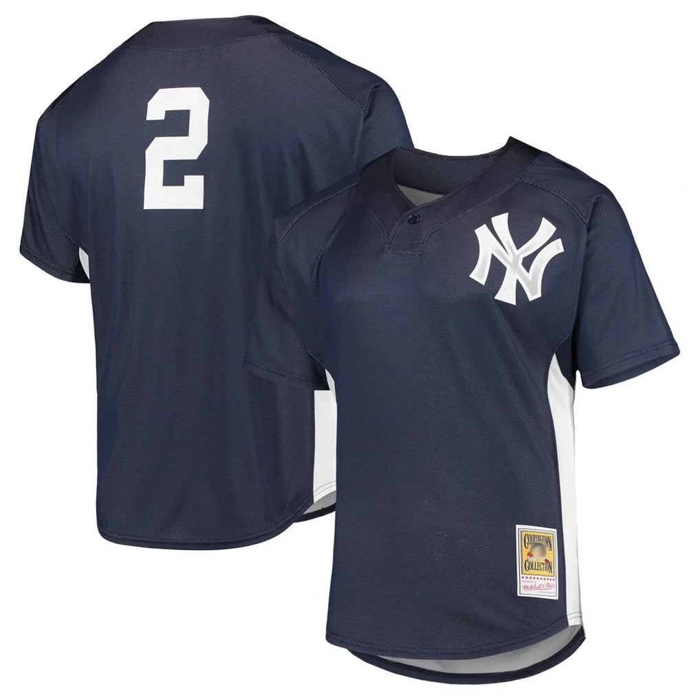tocy NY.Yankees #2 Derek Jeter Player Navy Mitchell & Ness Limited Stitched Jerseys