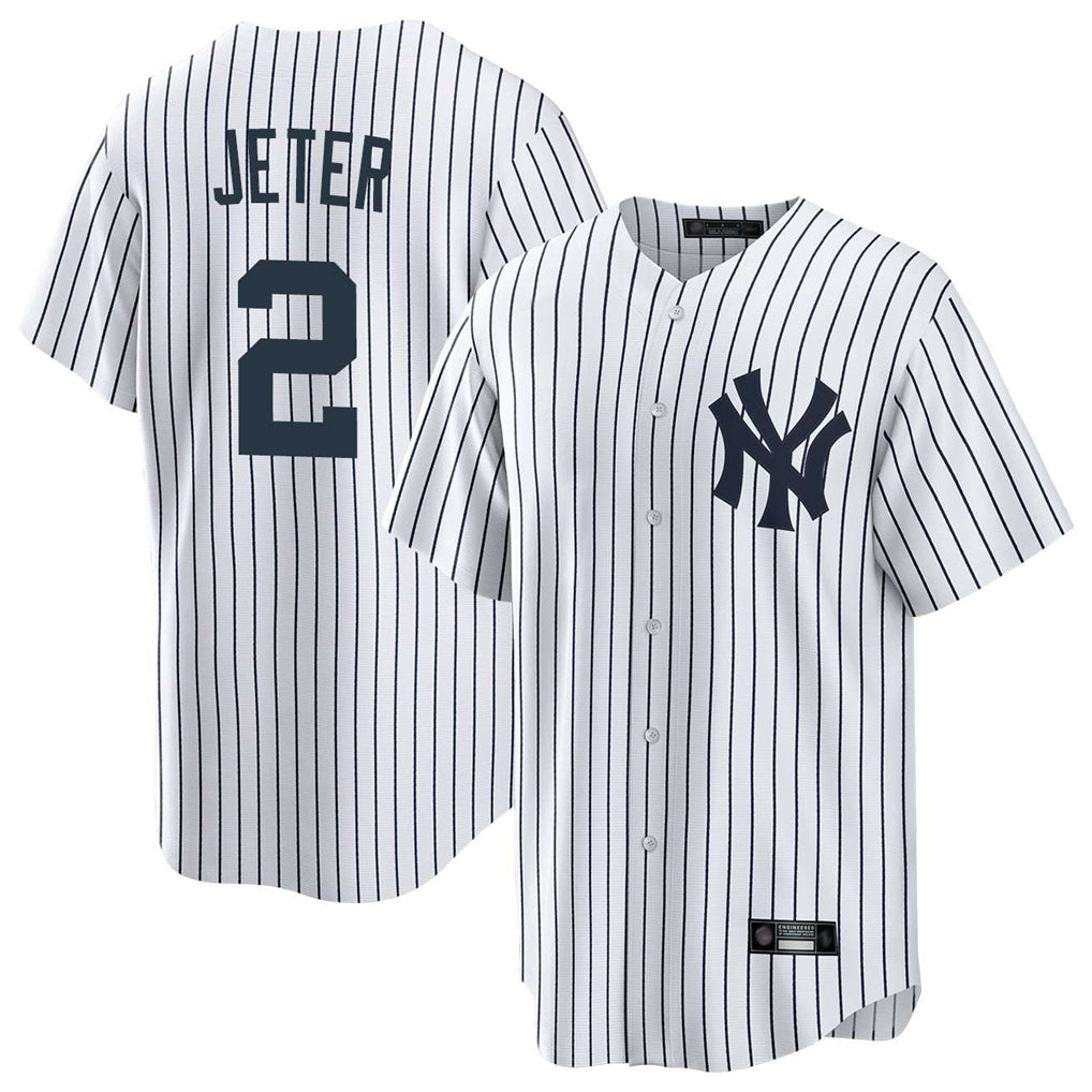 tocy NY.Yankees #2 Derek Jeter Player White Game Home Stitched Jerseys