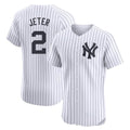 tocy NY.Yankees #2 Derek Jeter Player White Limited Elite Home Stitched Jerseys